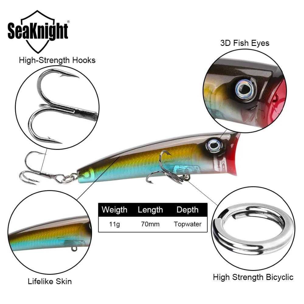 Seaknight SK004 topwater popper - levendige actie voor succesvol vissen! - Bivakshop