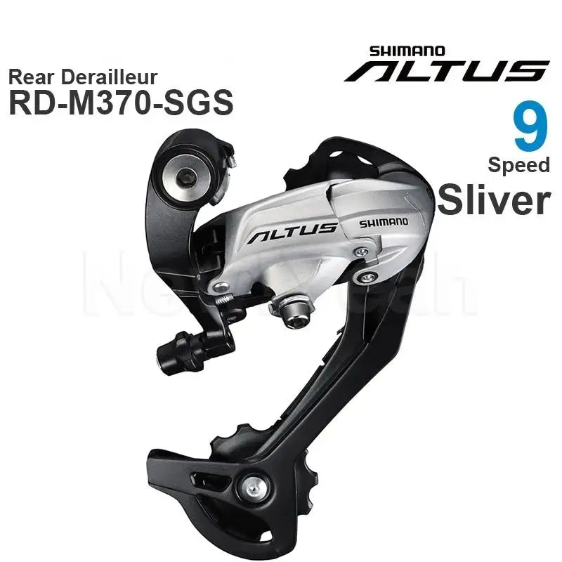 Shimano altus - M370 9 speed achter derailleur - Voor mtb met 45t totale capaciteit - Bivakshop