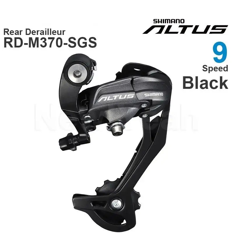 Shimano altus - M370 9 speed achter derailleur - Voor mtb met 45t totale capaciteit - Bivakshop