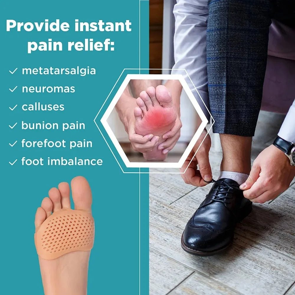 Silicone metatarsal pads - Teen separator en pijnverlichting voetkussen - Bivakshop