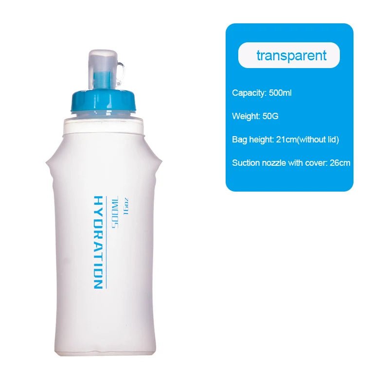 Soft flask tpu opvouwbare waterfles - Outdoor - Sport - Reizen - Hardlopen - Bivakshop