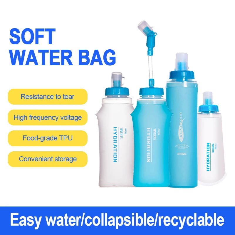 Soft flask tpu opvouwbare waterfles - Outdoor - Sport - Reizen - Hardlopen - Bivakshop