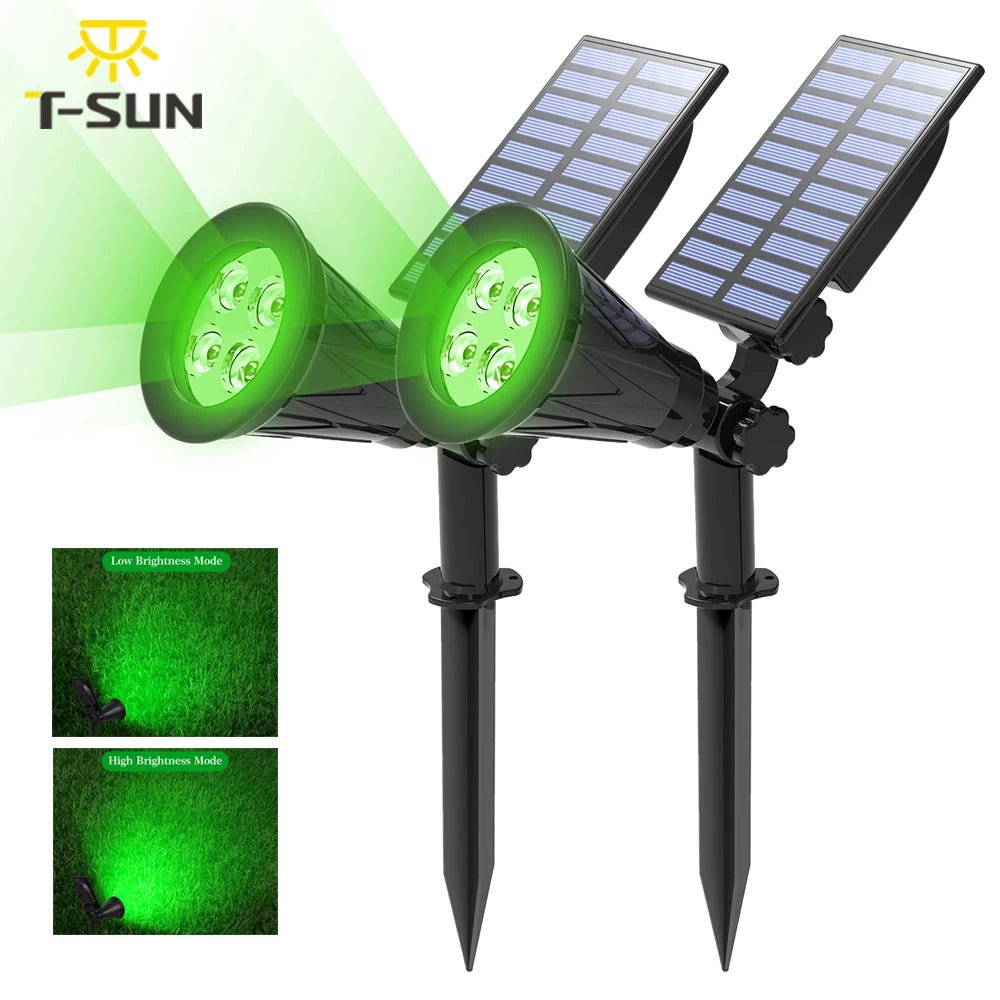 T - SUN LED solar tuinlamp - Waterdichte buitenlamp - Voor tuin, wand en decoratie - Bivakshop