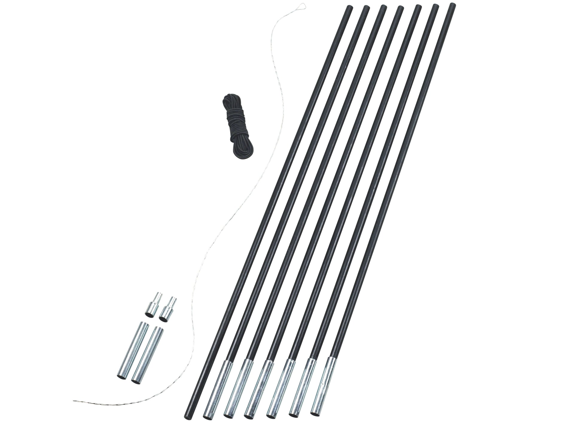 Tentstokken set van 7 stuks - Easy Camp 8.5 mm glasvezel kampeertent stokken - Bivakshop