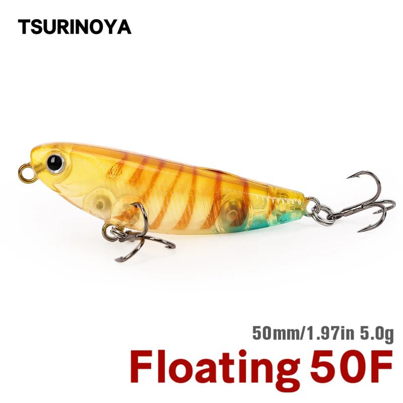 Tsurinoya - 50f drijvende potlood op het wateroppervlak - 50mm 5g Drijvend kunstaas - Bivakshop