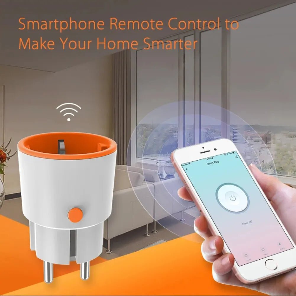 Tuya Smart Zigbee 3.0 slimme stekker - 16A EU stopcontact - Werkt met Alexa en Google Home - Bivakshop