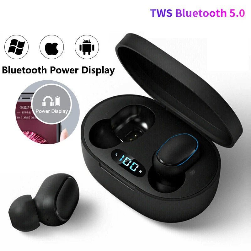 TWS E7S draadloze oordopjes - Bluetooth sport en gaming headset - Geschikt voor iPhone, Huawei, Samsung, IOS en Android - Bivakshop