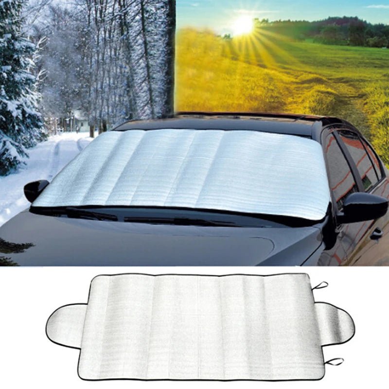 Universele auto voorruit beschermhoes - 150x70cm - Tegen zon sneeuw en ijs - Bivakshop