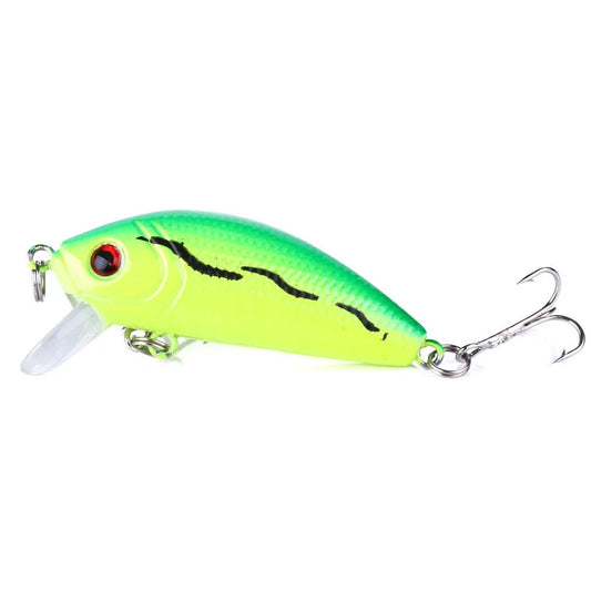 Vislokmiddelen - Minnow 50mm 3.61 G - Kunststof wobbler met 6 kleuren - Bivakshop