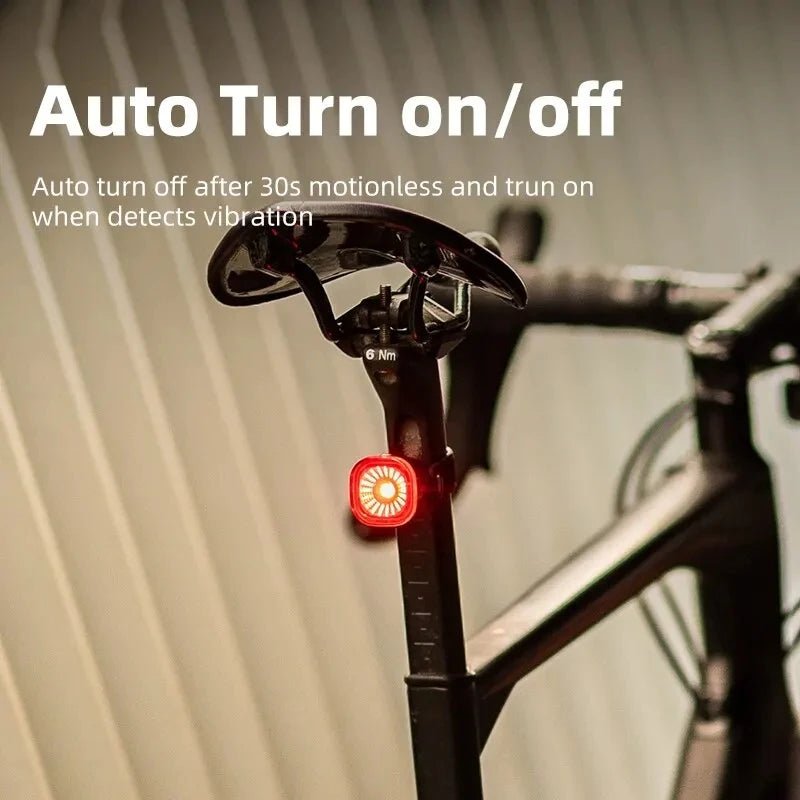 Xoss xr01 - Fiets achterlicht - Slimme autobreek sensor led waterdicht oplaadbaar - Bivakshop