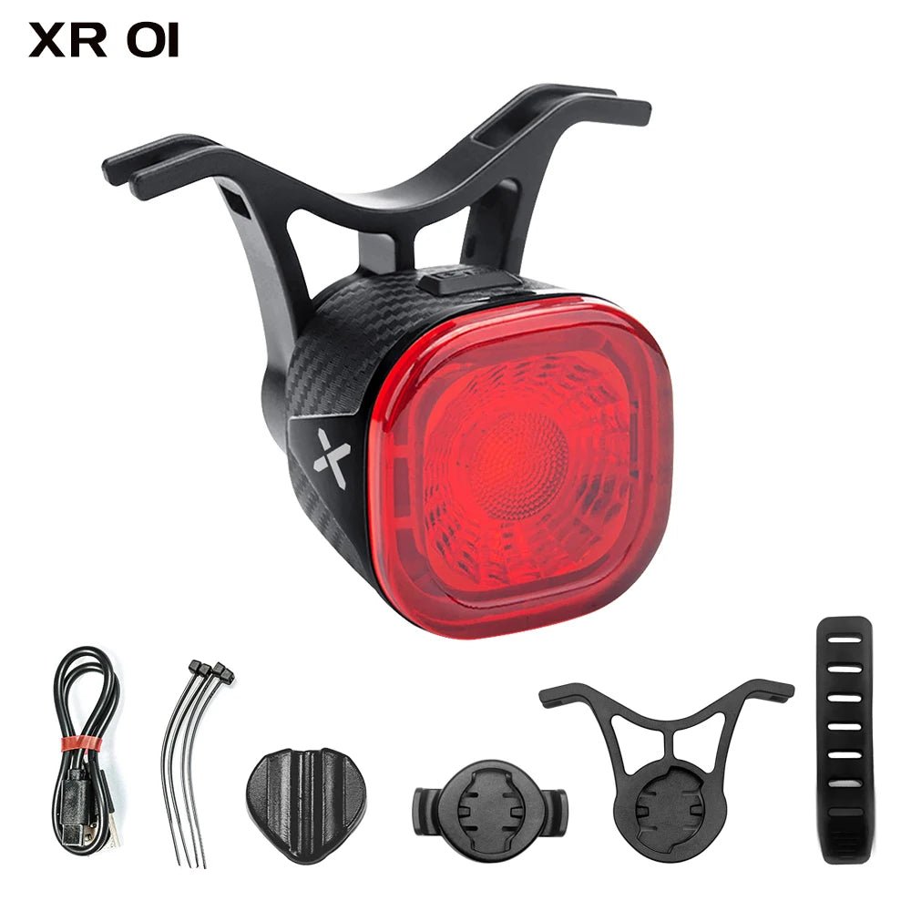 Xoss xr01 - Fiets achterlicht - Slimme autobreek sensor led waterdicht oplaadbaar - Bivakshop