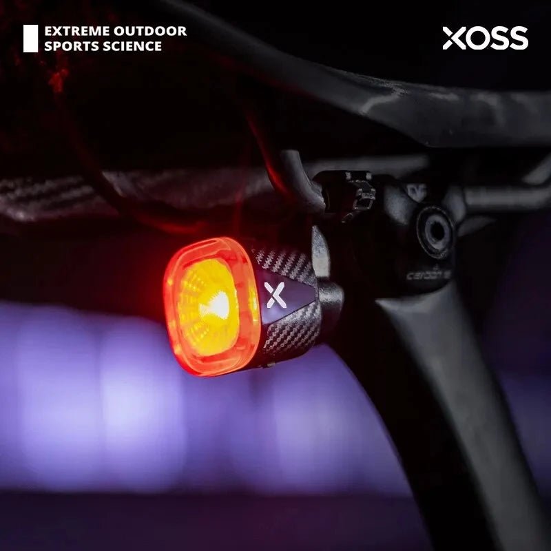 Xoss xr01 - Fiets achterlicht - Slimme autobreek sensor led waterdicht oplaadbaar - Bivakshop