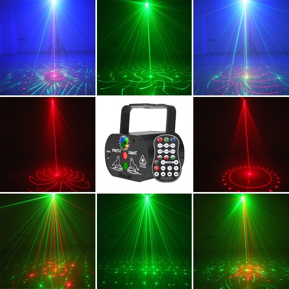 Alien Rgb Mini Dj Disco Laser Licht Projector - Usb Oplaadbaar - Led - Discolamp - Bivakshop