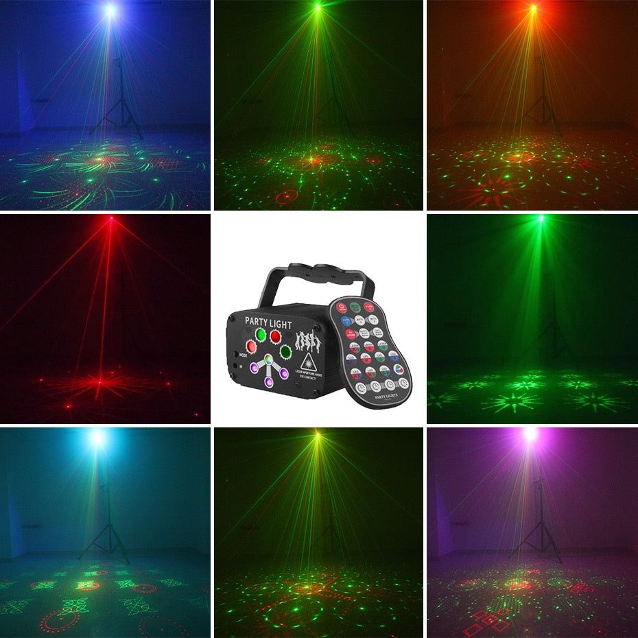 Alien Rgb Mini Dj Disco Laser Licht Projector - Usb Oplaadbaar - Led - Discolamp - Bivakshop