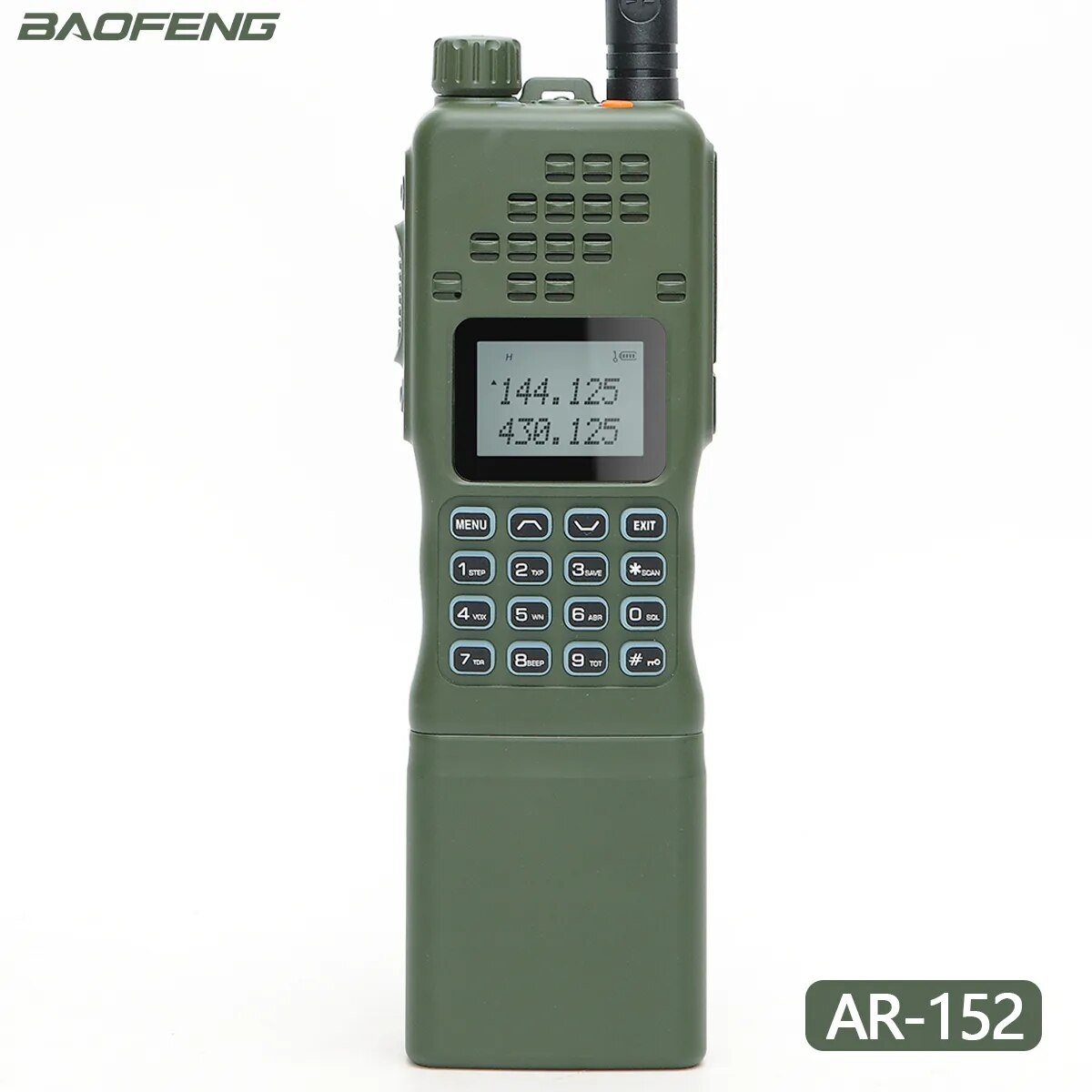 Baofeng AR-152 15W krachtige Dual Band two way radio - 12000mAh Batterij" - Bivakshop