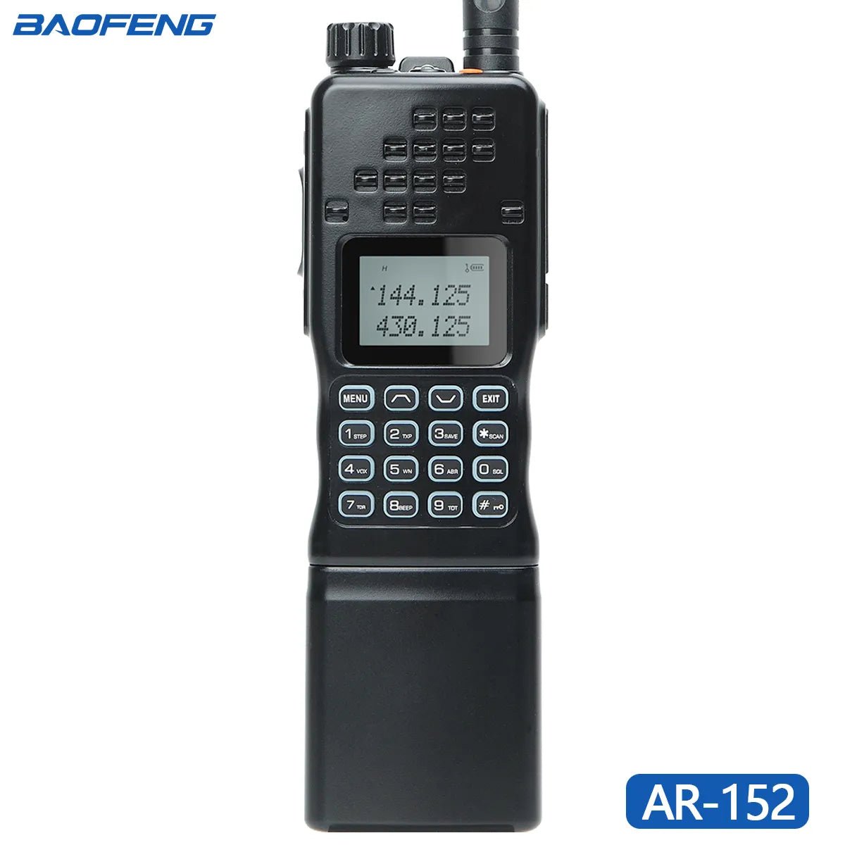 Baofeng AR-152 15W krachtige Dual Band two way radio - 12000mAh Batterij" - Bivakshop