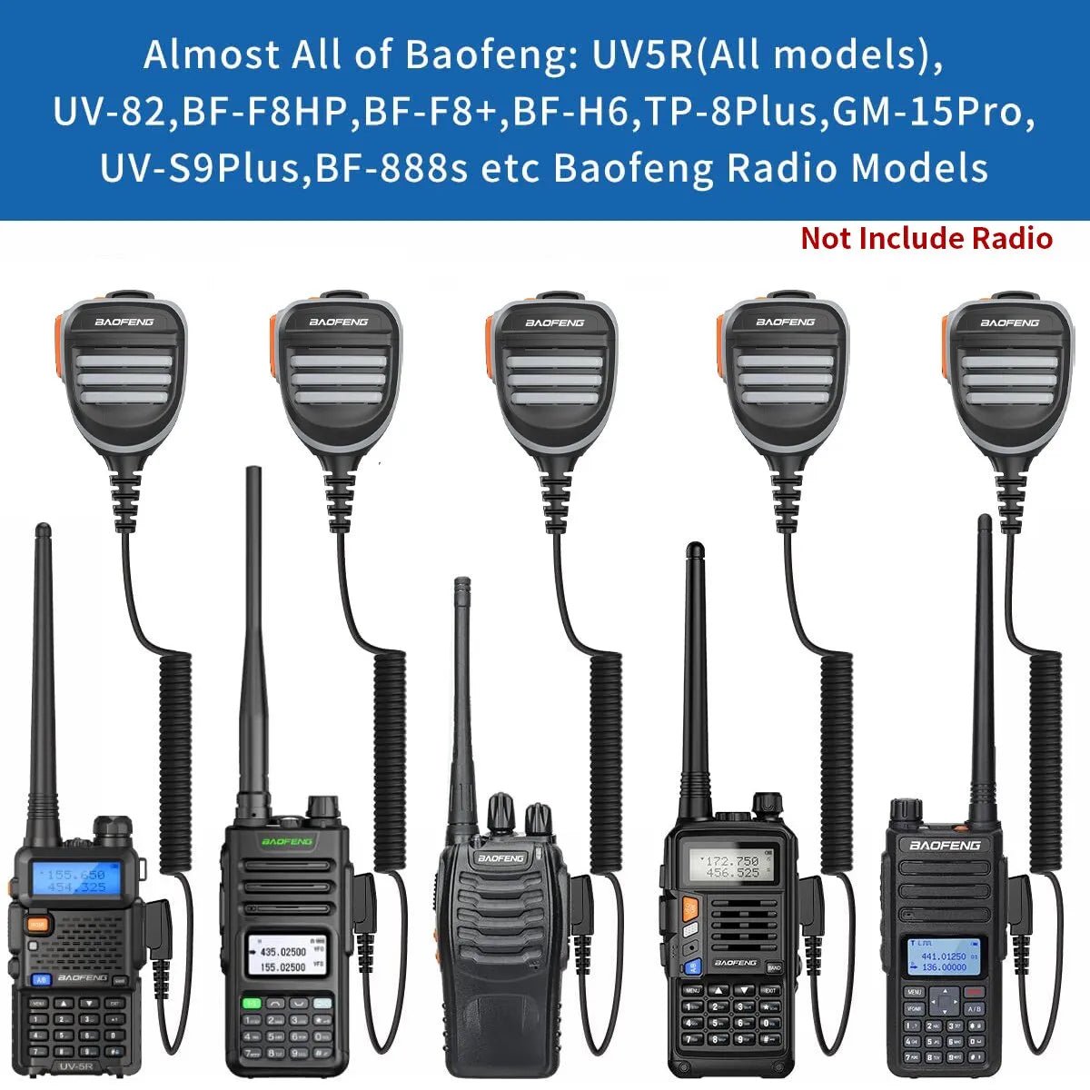 Baofeng UV-5R microfoon luidspreker MIC - Bivakshop