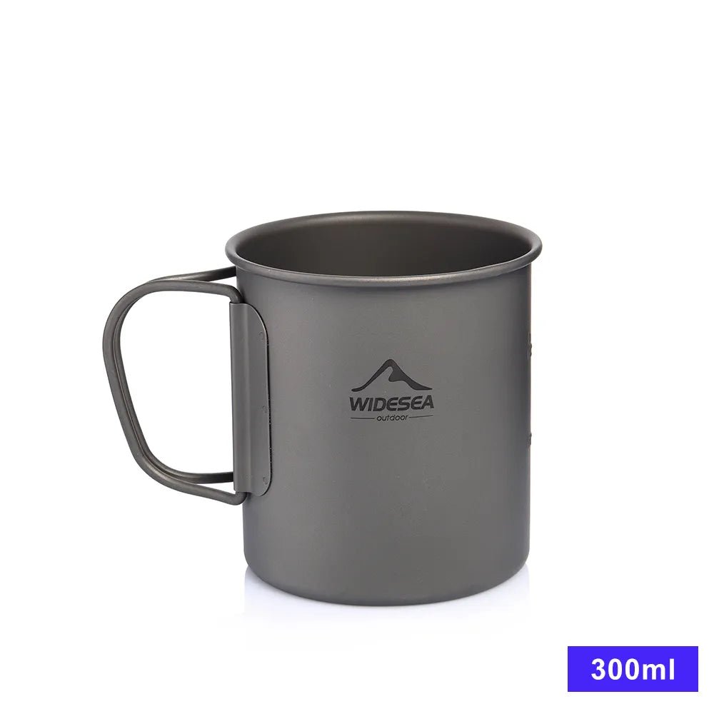 Camping mok - Titanium cup voor outdoor keuken - Bivakshop