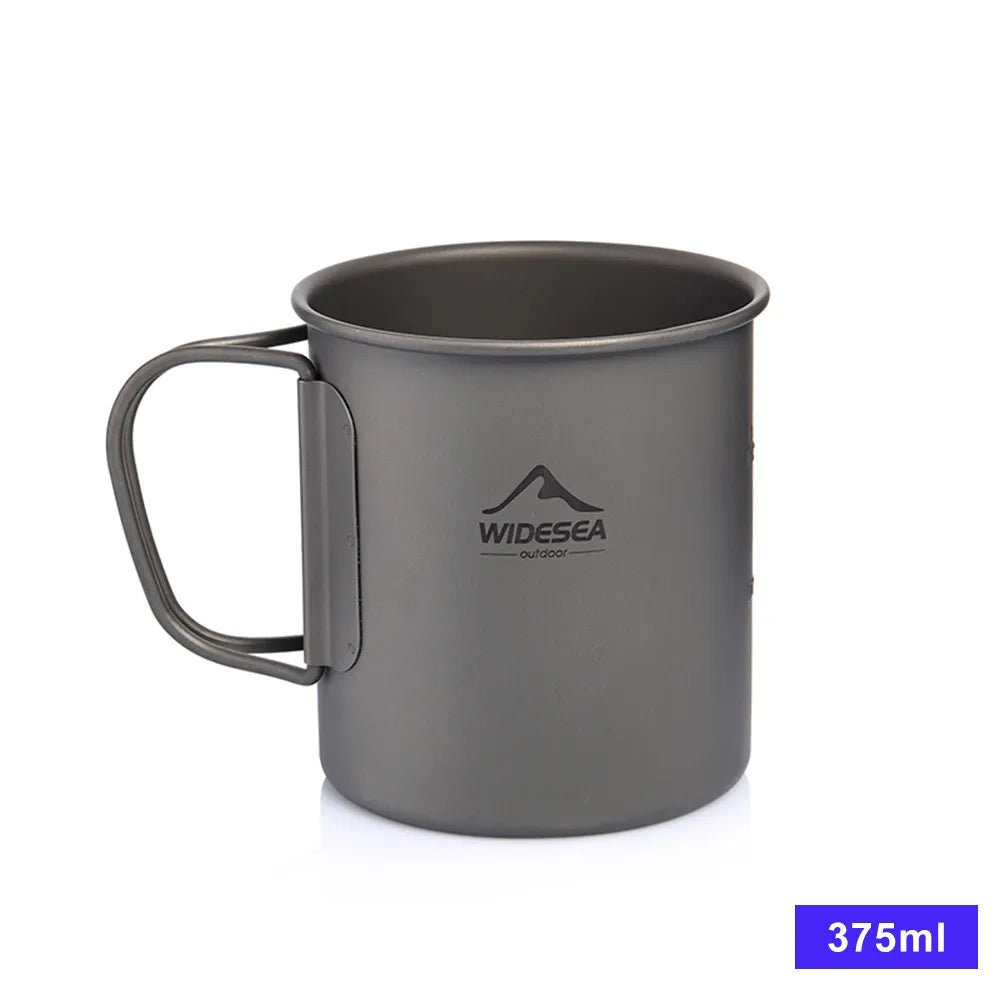 Camping mok - Titanium cup voor outdoor keuken - Bivakshop