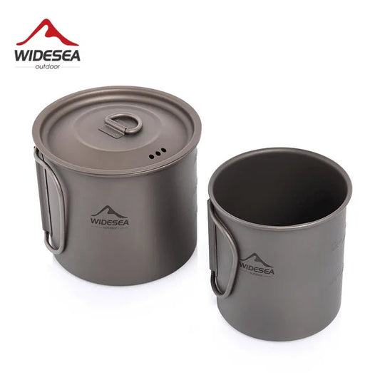 Camping mok - Titanium cup voor outdoor keuken - Bivakshop