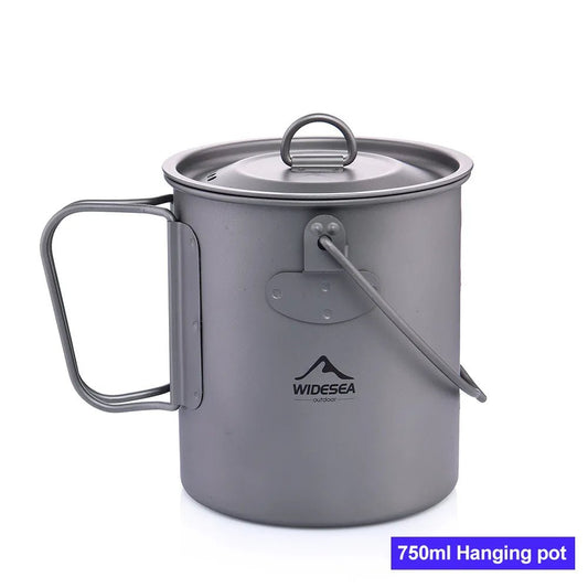 Camping mok - Titanium cup voor outdoor keuken - Bivakshop