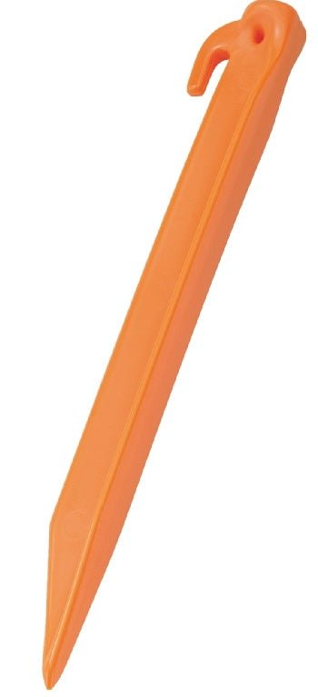 Easy Camp 22 cm oranje plastic tentharingen - Set van 6 - Bivakshop