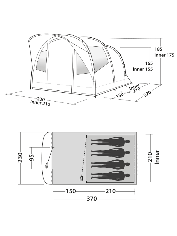 Easy Camp Edendale 400 Tent - Bivakshop