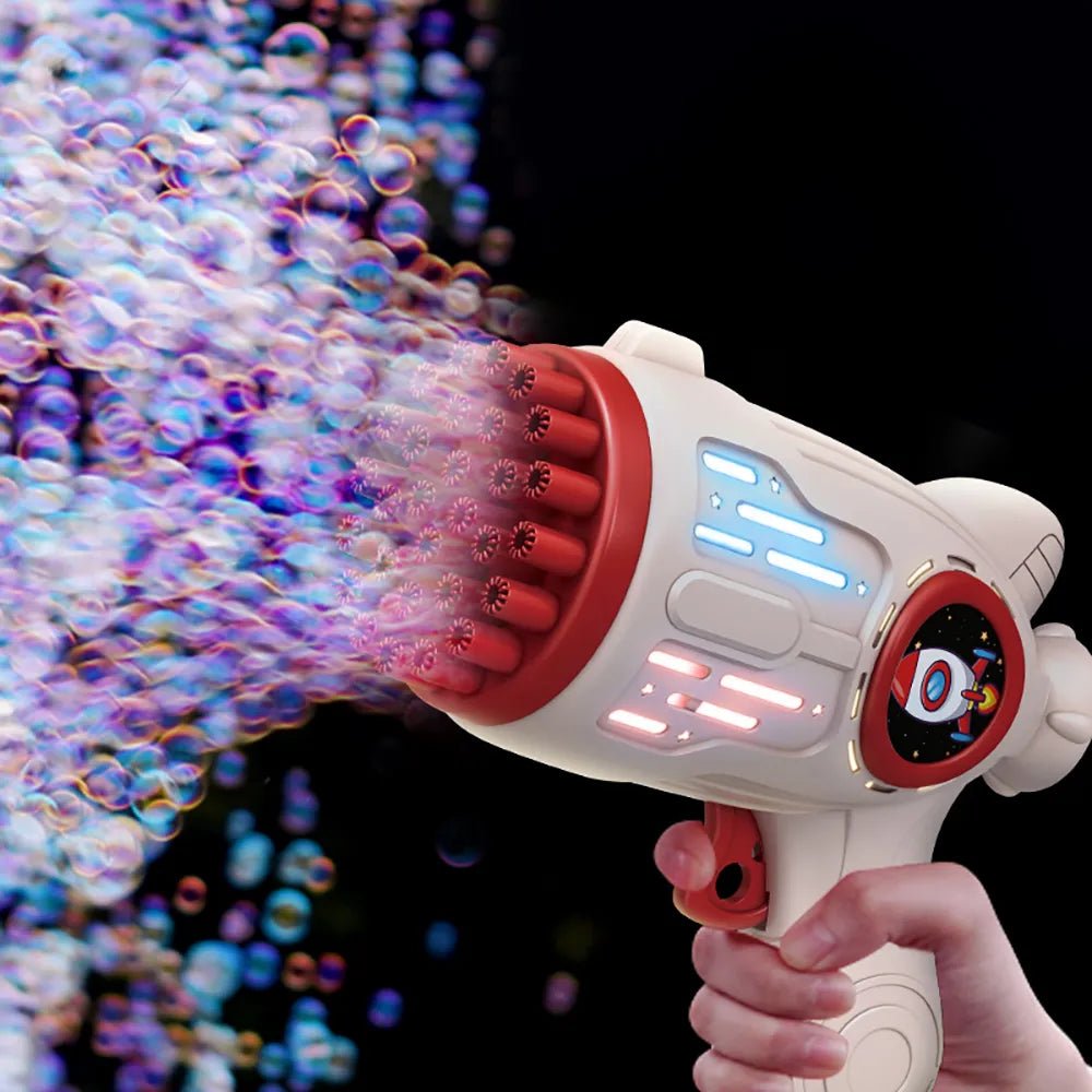 Elektrisch bellenblaaspistool - Feestelijk speelgoed met LED-licht - Bivakshop