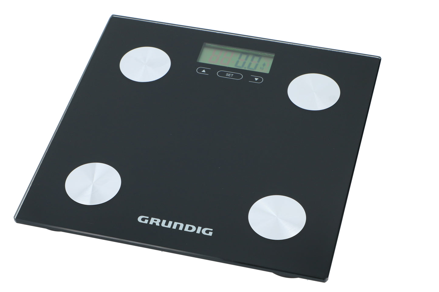 Grundig digitale weegschaal met lichaamsanalyse - Zwart, 180 kg - Bivakshop