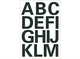 Herma witte letters A-Z 25 mm - 2 Stickervellen - Bivakshop