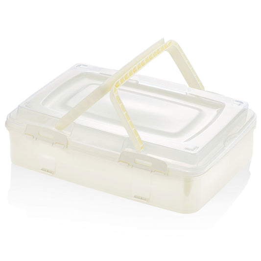 Herzberg Single-Tier Takeaway Gebak Draagdoos Ivoor - Bivakshop