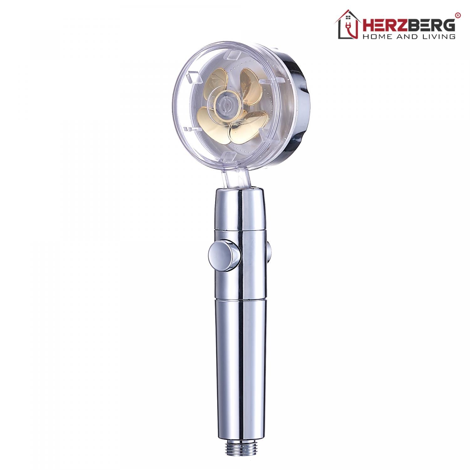 Herzberg Turbo Charger Douchekop Goud - Bivakshop