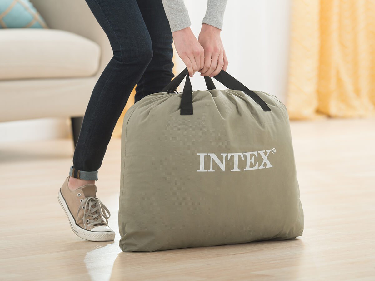 Intex comfort plush elevated luchtbed - Eenpersoons - Bivakshop