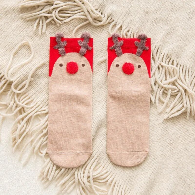 Kerst katoenen sokken xmas geschenken - Vrolijke kerstversiering voor thuis 2023 - Bivakshop