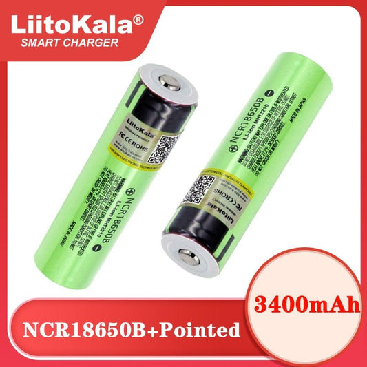 Liitokala originele NCR18650B 3.7V 3400mAh 18650 lithium oplaadbare batterij - Bivakshop