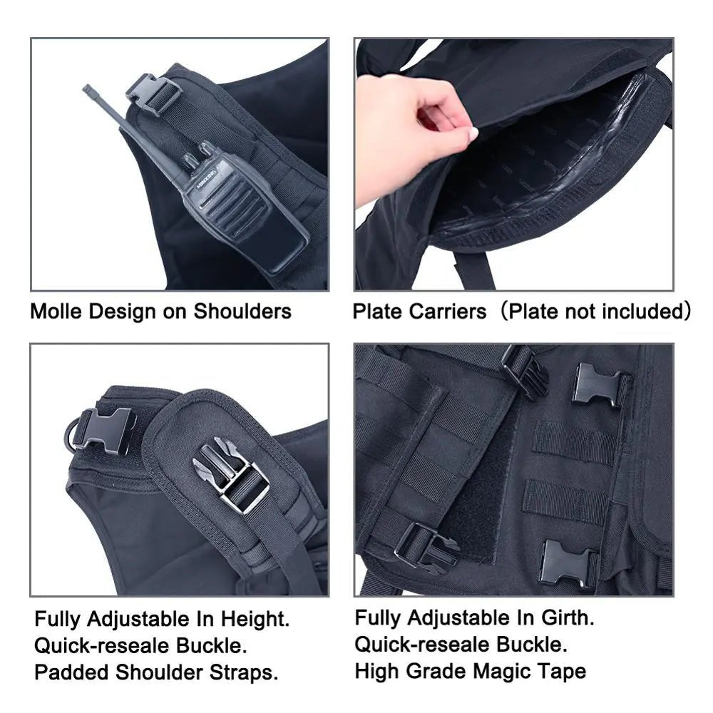 Mgflashforce Molle Airsoft Vest - Het Ultieme Tactische Vest voor elke missie - Bivakshop