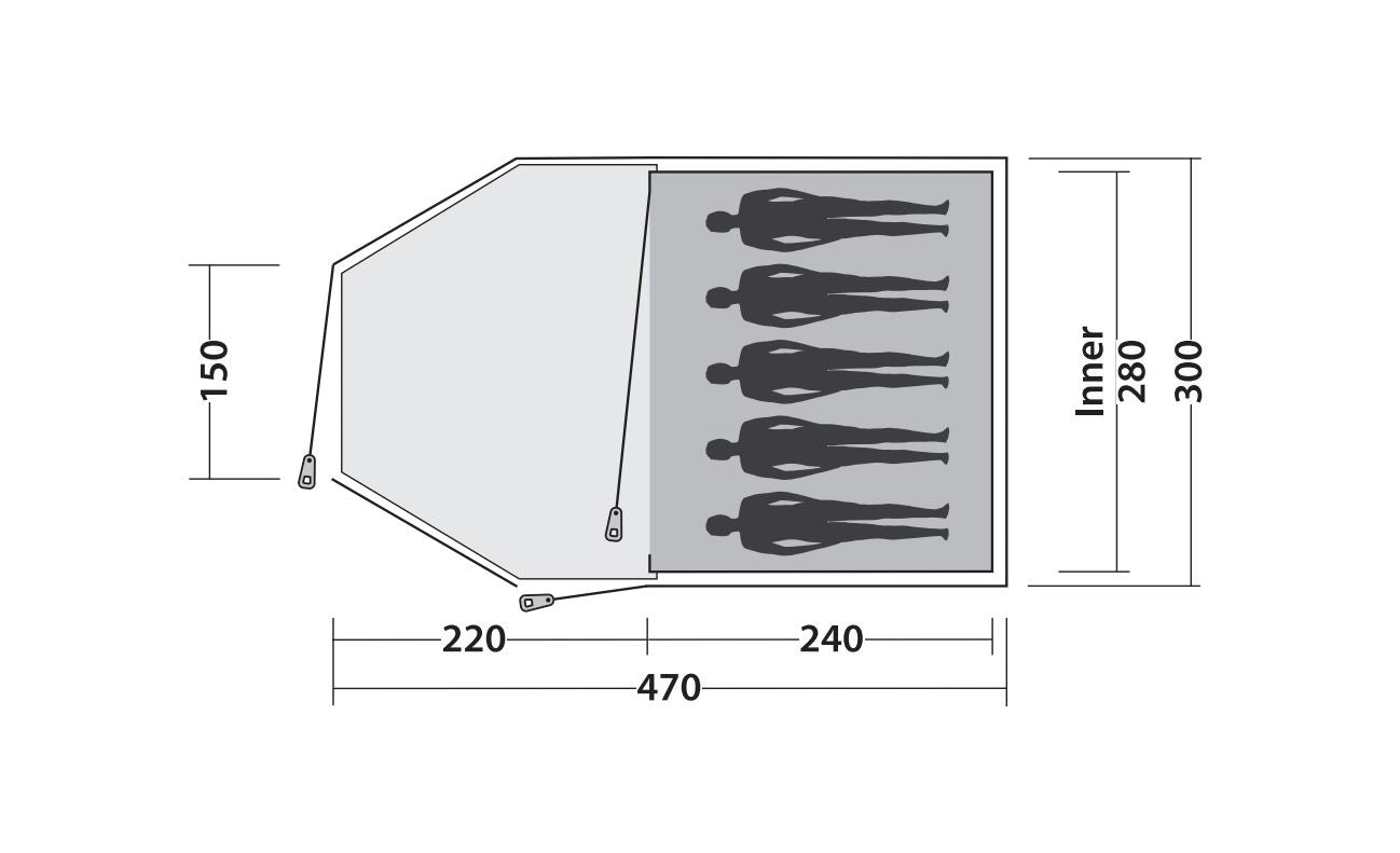 Oase Outdoors Easy Camp Eclipse 500 Tent - Bivakshop