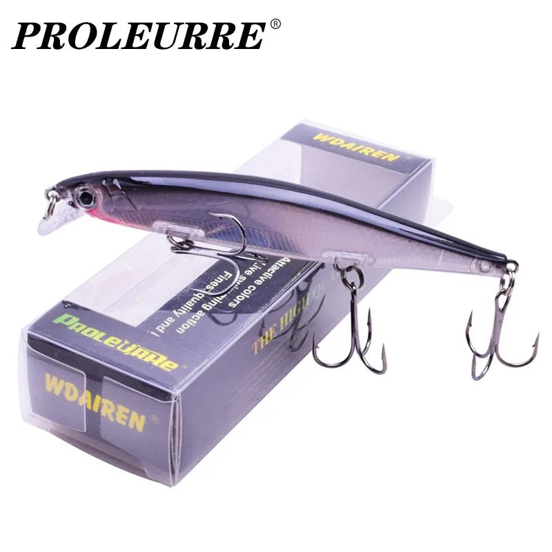 Proleurre viskunstaas 11cm 13.8g - Zinkende minnow wobbler - Bivakshop