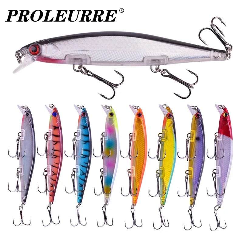 Proleurre viskunstaas 11cm 13.8g - Zinkende minnow wobbler - Bivakshop