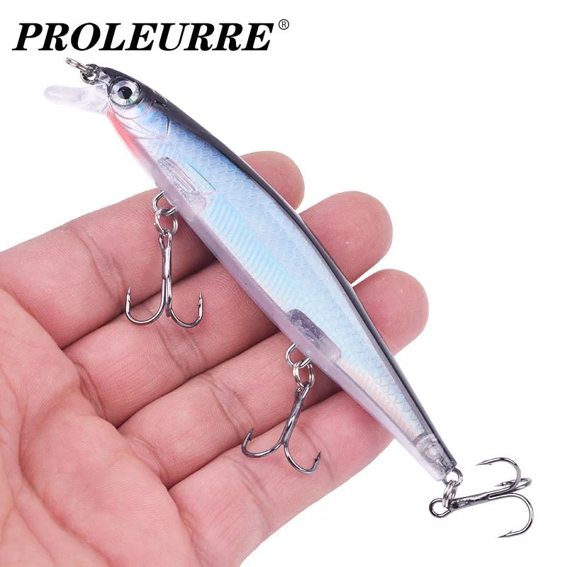 Proleurre viskunstaas 11cm 13.8g - Zinkende minnow wobbler - Bivakshop