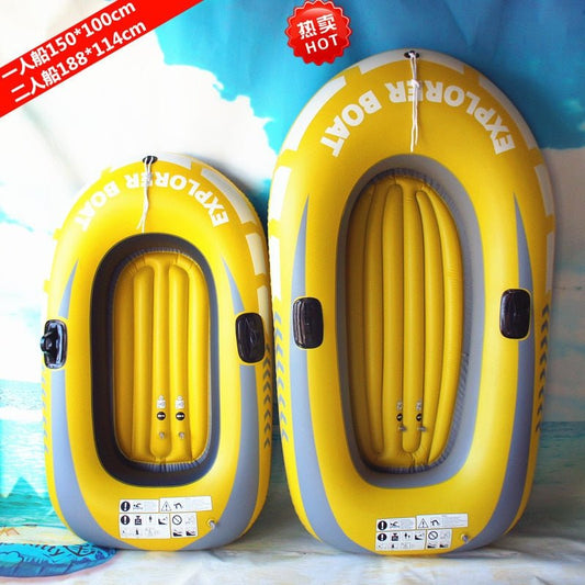 PVC opblaasbare kayak kano - 1 tot 2 Persoon rubberboot - Bivakshop