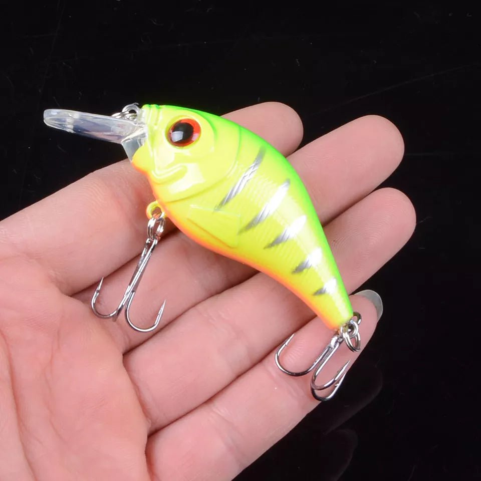 TQEXSZ 1 stuk 7.5cm 10.2g hard vib kunstaas met 3D ogen - Zinkende crankbait - Bivakshop