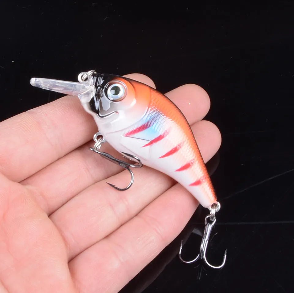 TQEXSZ 1 stuk 7.5cm 10.2g hard vib kunstaas met 3D ogen - Zinkende crankbait - Bivakshop