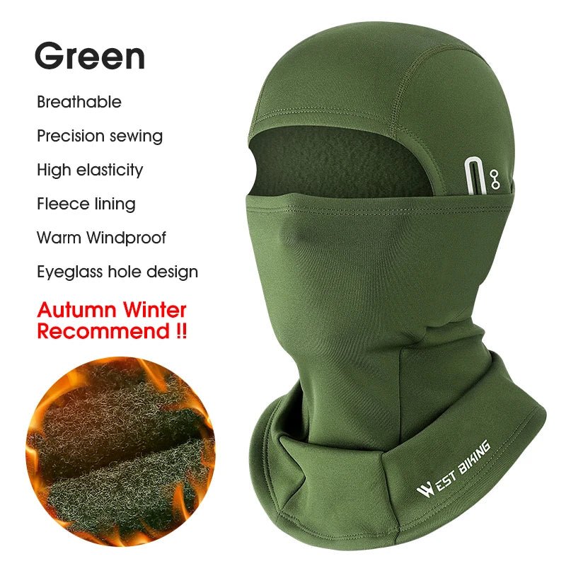 Winter Balaclava Hoed - Ademende fietsen cap - Cashmere stof - Bivakmuts - Bivakshop