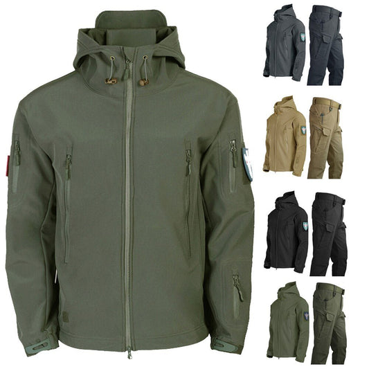 Winter herfst fleece Jas - Militair tactisch waterdicht pak - Unisex - Trainingspak - Bivakshop