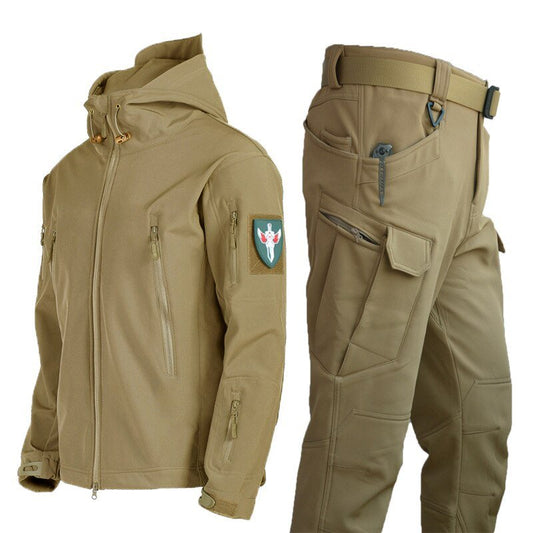 Winter herfst fleece Jas - Militair tactisch waterdicht pak - Unisex - Trainingspak - Bivakshop